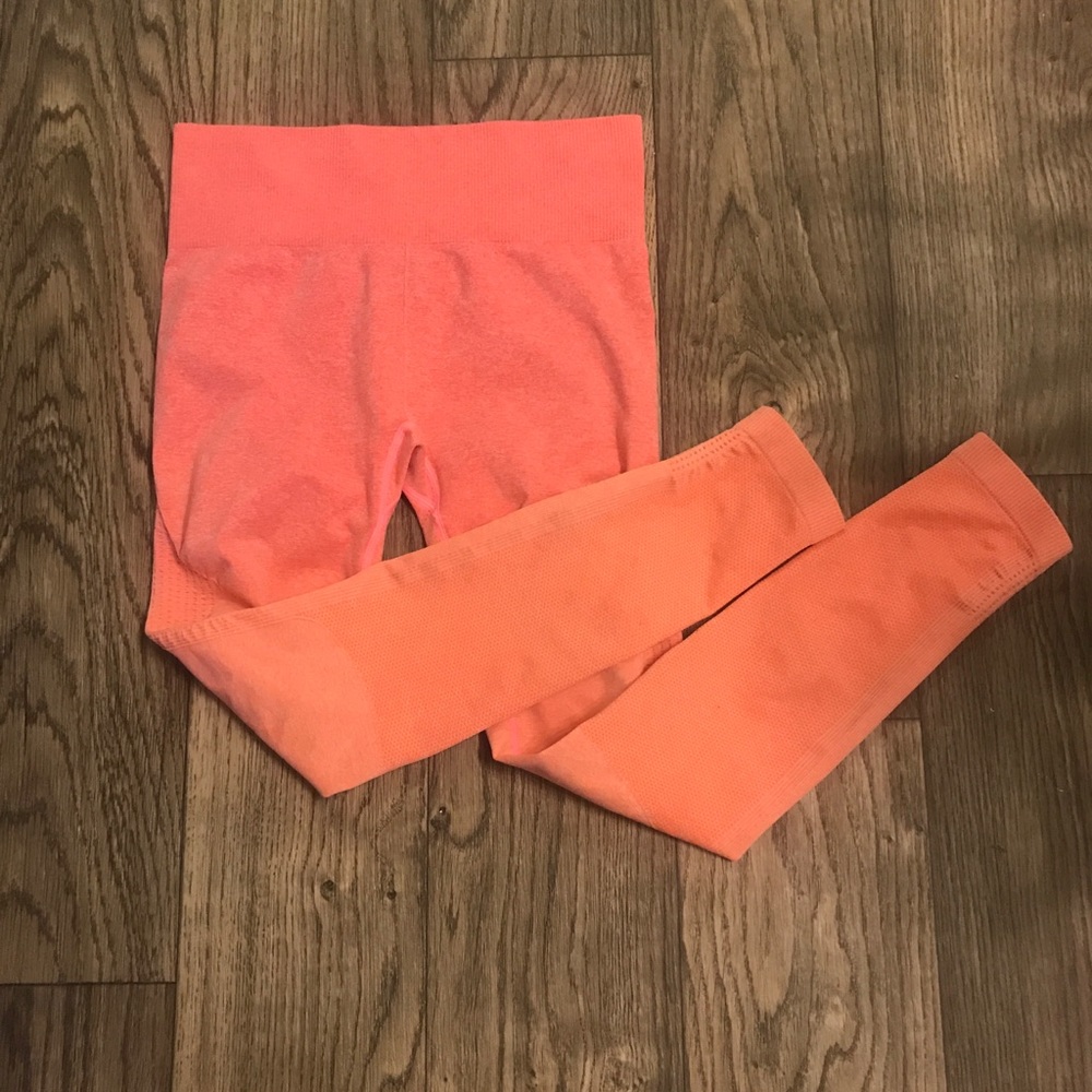 Coral/Peach Ombré Leggings